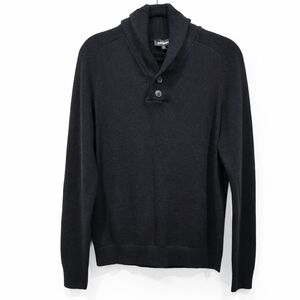 Express Men's Black Shawl-Collar Turtleneck Pullover